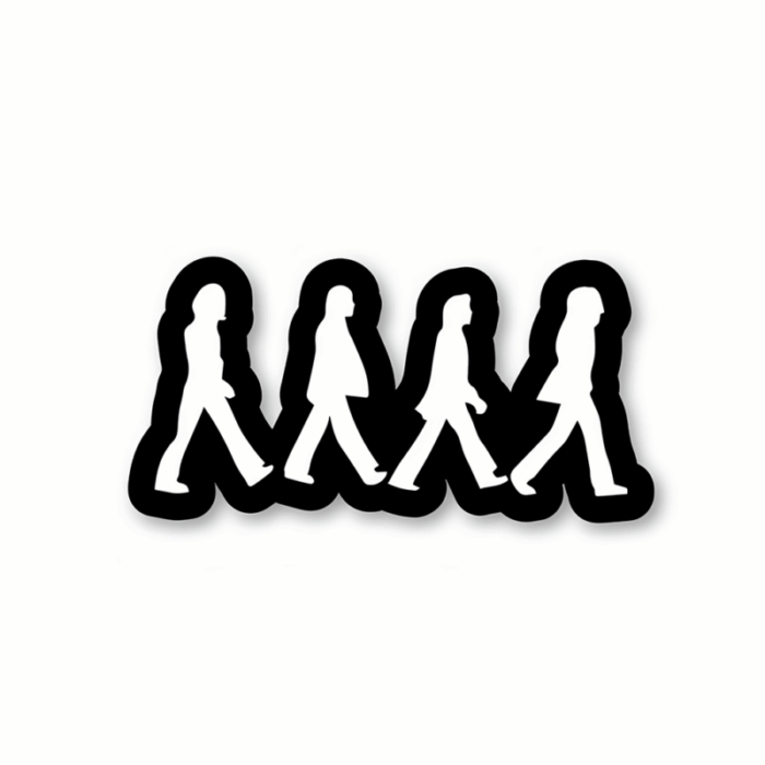 The Beatles Walking Sticker