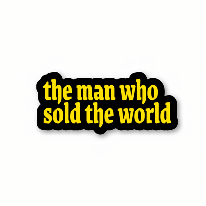 The man who sold the world by Nirvana Sticker