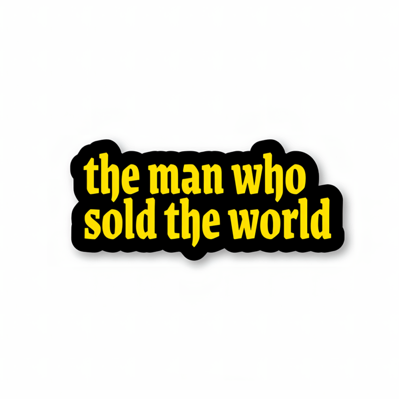 The man who sold the world by Nirvana Sticker