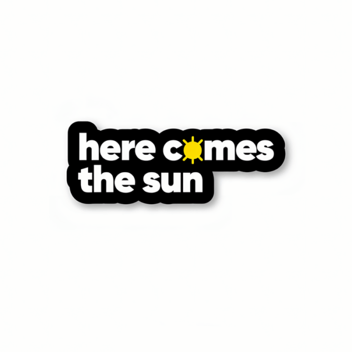 Here comes the sun by The Beatles Sticker