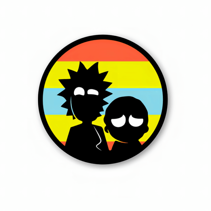 Rick and Morty Multicolor – Rick And Morty Official Sticker
