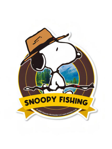 Snoopy Wildlife Fishing – Peanuts Official Sticker
