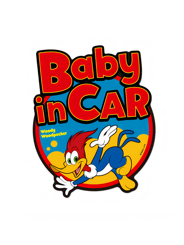 Baby in Car – Looney Tunes Official Sticker