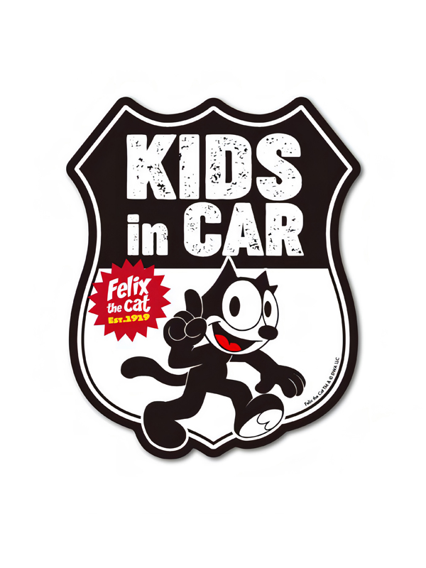 Kids in Car – Felix the Cat Official Sticker