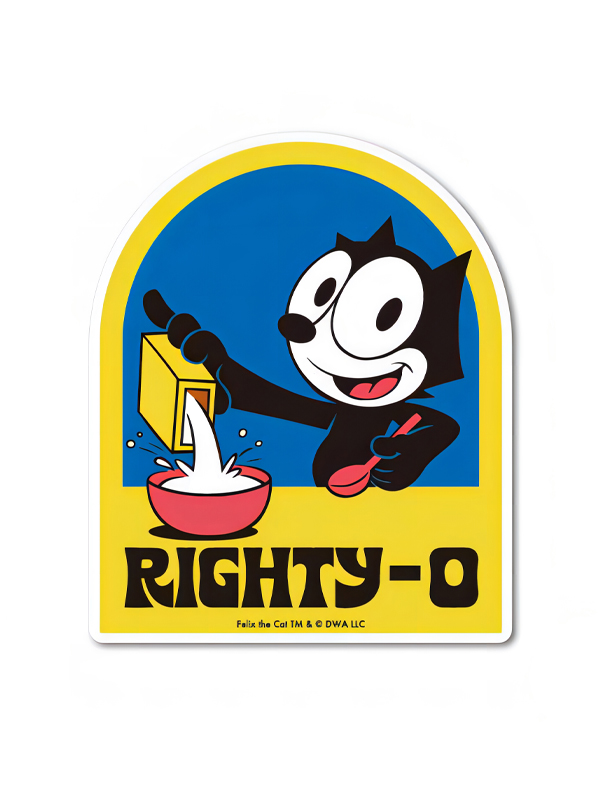 Righty O – Felix the Cat Official Sticker
