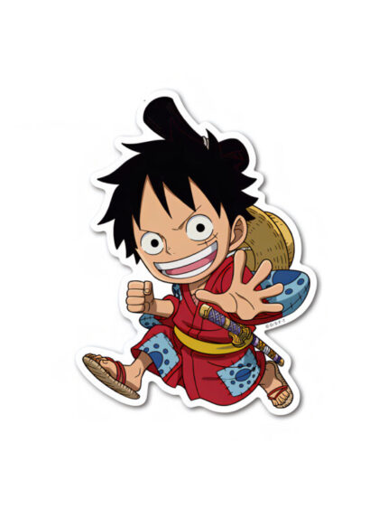 Chibi Samurai Luffy – One Piece Official Sticker
