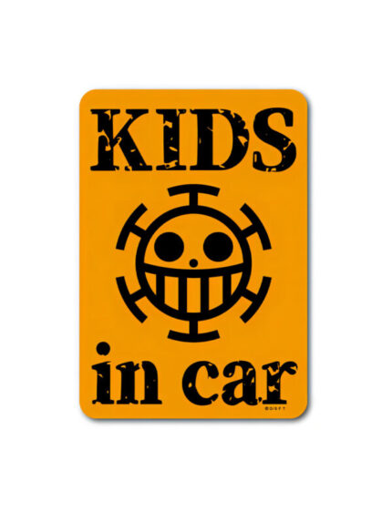 Kids in Car Trafalgar Law Pirate Ship – One Piece Official Sticker