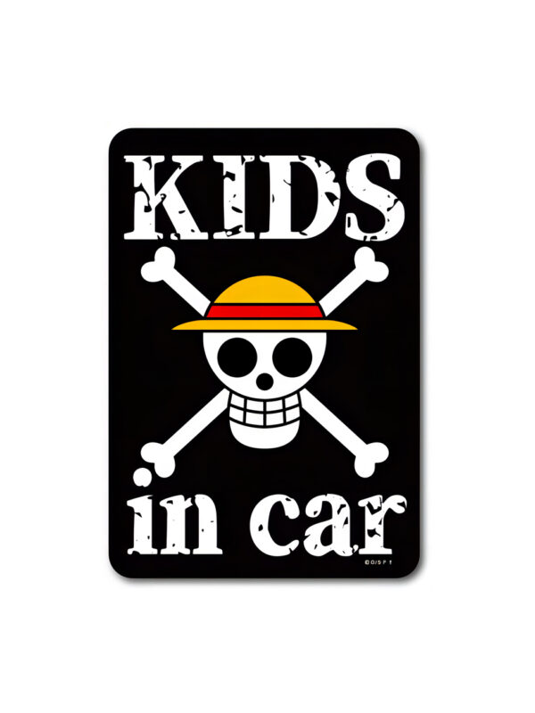 Kids in Car – One Piece Official Sticker