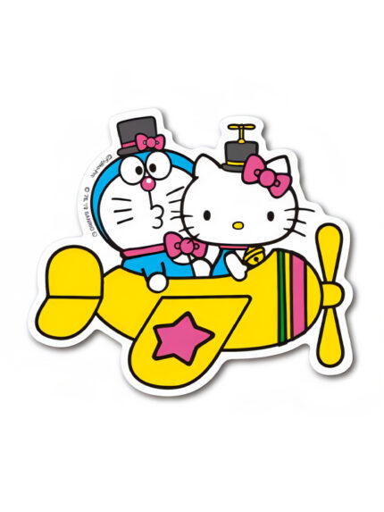 Flying – Doraemon & Hello Kitty Official Sticker