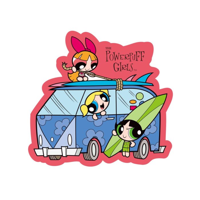 Character Sticker Powerpuff Girls Car Orange