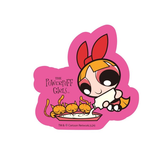 Character Sticker Powerpuff Girls Cat Pink