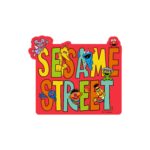 Character Sticker Sesame Street Logo Hyokkori