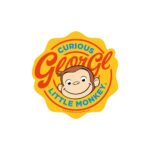 Character Sticker Curious George Circle