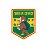 Character Sticker Curious George Backpack