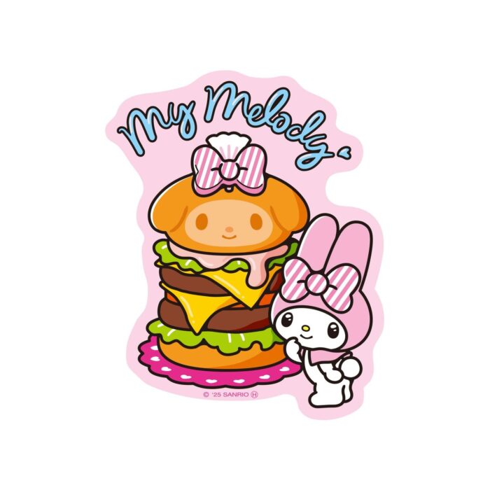 Character Sticker My Melody Hamburger