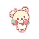 Character Sticker Rilakkuma Ichigo
