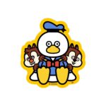 Disney Disney ART BY SEIJI MATSUMOTO Donald Duck Chip Dale Character Sticker