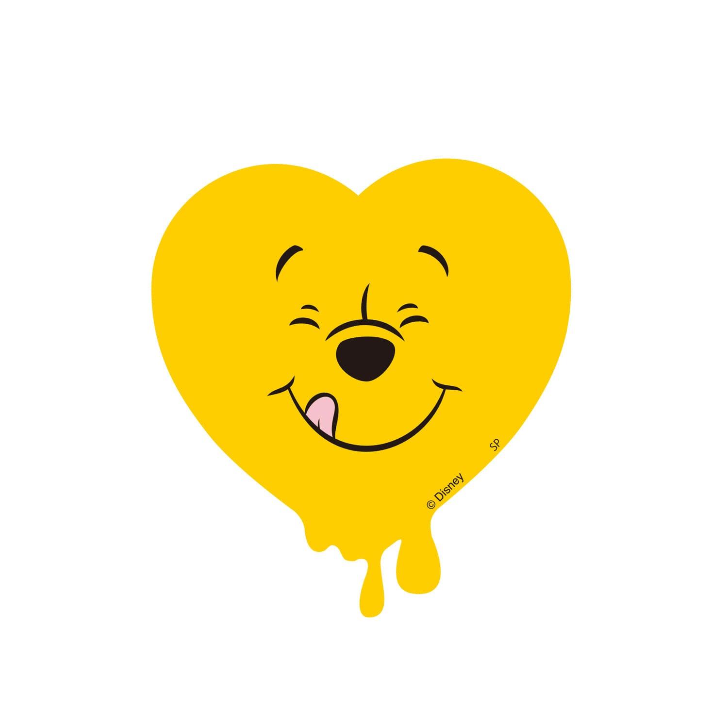 Disney Nostalgica Winnie The Pooh Heart Character Sticker Disney Nostalgica Winnie The Pooh Heart Character Sticker