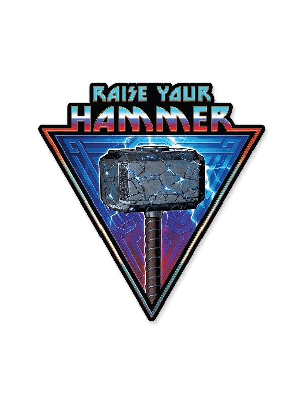 Raise Your Mjolnir – Marvel Official Sticker