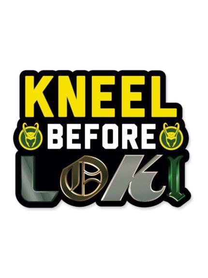 Kneel Before Loki – Marvel Official Sticker