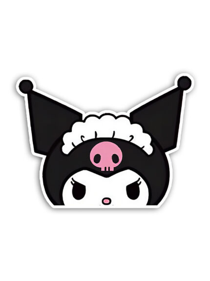 Maid Hello Kitty Peeker Sticker