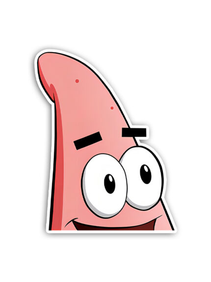 Patrick Star Peeker Sticker