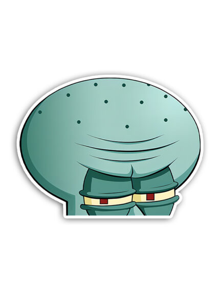 Squidward Peeker Sticker