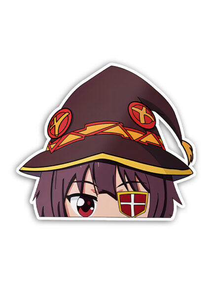 Megumin Konosuba Peeker Sticker