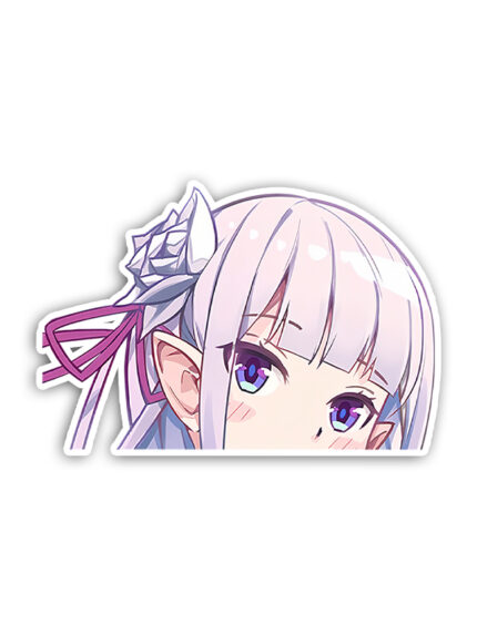 Emilia Anime Peeker Sticker