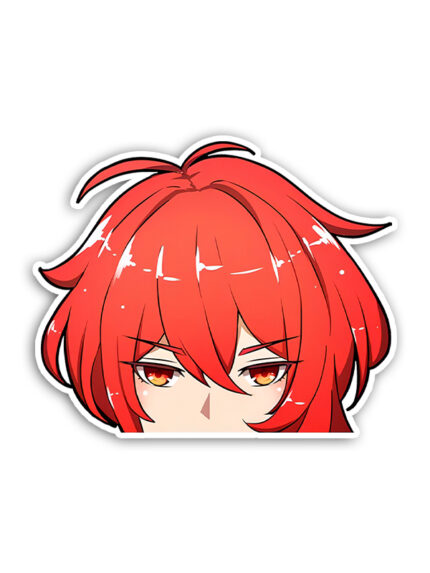 Diluc Peeking Sticker
