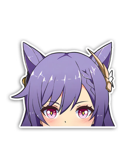 Keqing Peeking Sticker