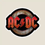 ACDC High Voltage Rock Legends Electric Vibes Sticker