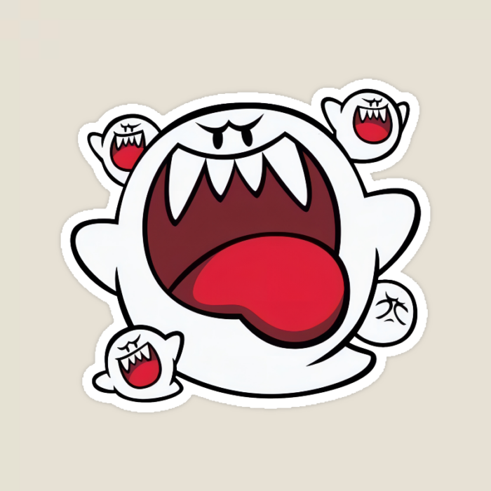 Adorable Ghibli Ghost Sticker