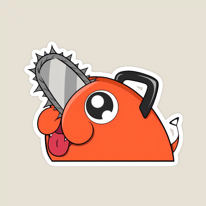Adorable Ponchita Peeker – Chainsaw Man Cute Window Sticker