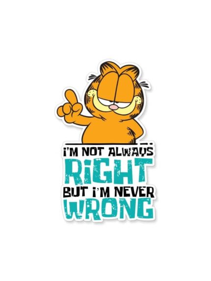 Always Right – Garfield Official Sticker