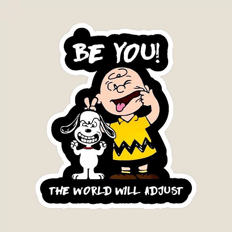 Be Yourself Peanuts Sticker