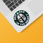Best Dad in the Galaxy Yoda Sticker