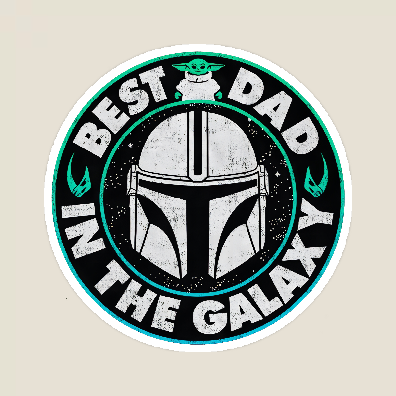 Best Dad in the Galaxy Yoda Sticker