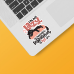 Black Cat Wisdom Waiting for Inspiration Sticker