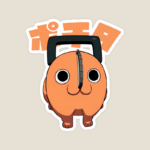 Chainsaw Man Pochita Japanese Devil Dog Sticker