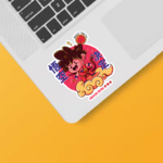Chibi Goku on Nimbus Cloud Sticker