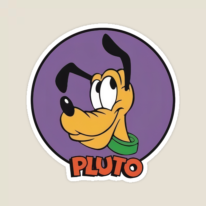 Classic Pluto Disney Sticker