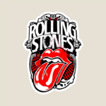 Classic Rock Forever Rolling Stone Music Retro Sticker