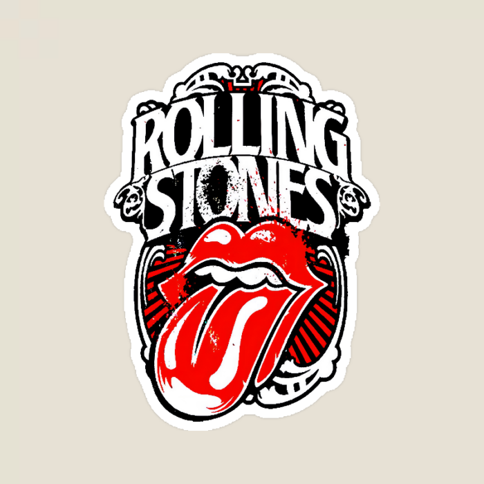 Classic Rock Forever Rolling Stone Music Retro Sticker