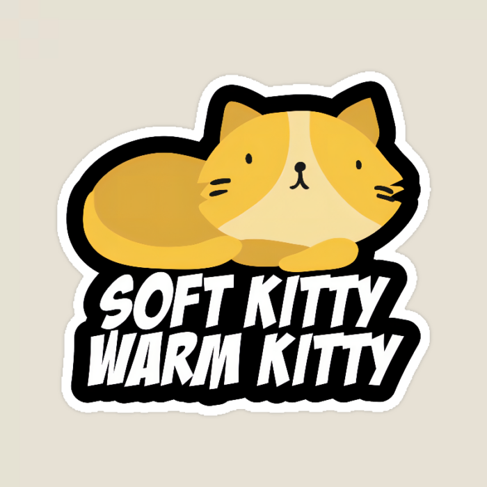 Cozy Comfort with Soft Kitty Big Bang Theory  Sticker