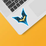 Dark Guardian Batman Blue Wings Sticker