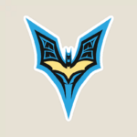 Dark Guardian Batman Blue Wings Sticker