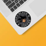 Dark Roast Energy Goku Black Dragon Ball Coffee Sticker