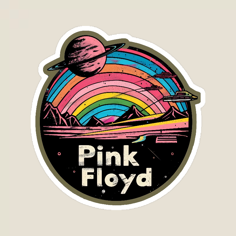 Dark Side of the Moon Prism Legacy Pink Floyd Sticker