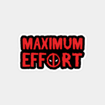 Deadpool Maximum Effort Mode Sticker